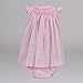 Baby Dress with Knickers Liberty- Pink- newborn gift - BebeDeParis - size: 6 months- 100% cotton- baby gift