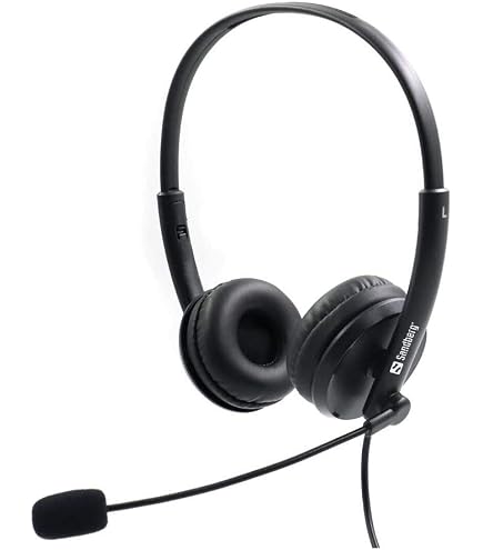 Sandberg 126-21 cuffia e auricolare Cuffie Cablato A Padiglione Ufficio Nero (2in1 Office Headset Jack+USB - 2in1 Office | Leroy Merlin