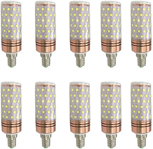 Aoxdi 10X E14 LED Bulb 10W, Cool White, Small Screw Led Bulbs 84 SMD 2835 SMD LED Energy Saving LED Corn Light, Non-Dimmable, AC85-265V