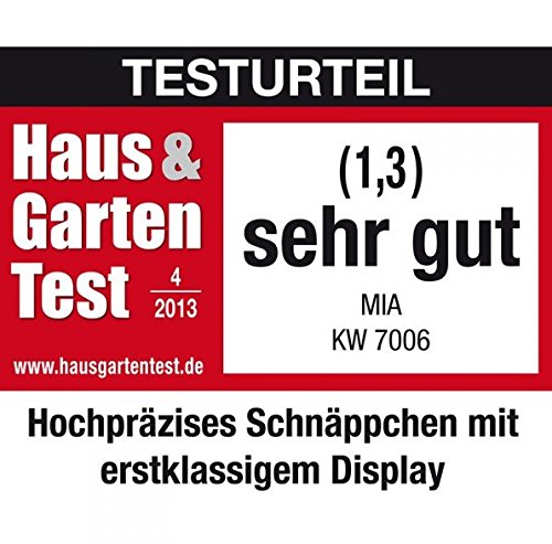 ThinScale Edelstahl Küchenwaage, Ultraflache Digital Waage, Edelstahl gebürstet , bis 5000g in 1g Schritten, 4 Wiegeeinheiten - 2