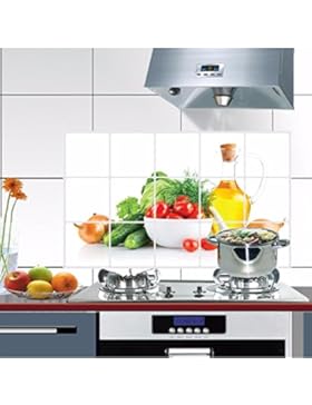 Bovake Küchen Oilproof entfernbare Wand-Aufkleber Kunst-Dekor-Abziehbild