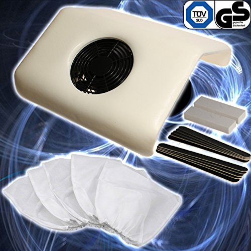 Sina® Profi Maniküre Pediküre Set – Nagelfräser + Nagelstaub Absauger + Zubehör TÜV / GS - 4