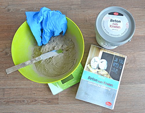 Knetbeton „1,5kg o. 5kg“ im wiederverschließbarem Eimer lufttrocknend Knetmasse modellieren Betonbasteln Beton - 2