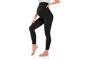 TNNZEET Umstandsleggings High Waist Damen Umstandshose Schwangerschaft Leggings Lang für Yoga