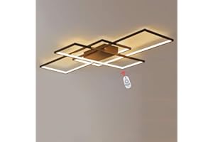 Wandun Lámpara LED de Techo, Moderna Luz de Techo de diseño cuadrado Iluminación de techo de interior Adecuado para Lampara de salon Hotel Contador Oficina Hall Acrílico Plafón de techo