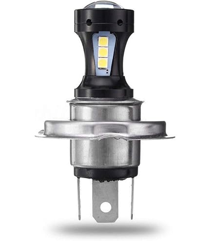 Faro Moto LED H4 Con Luce Occhio Angelo - 30W 6000LM Bianco 6000K - Foto 6