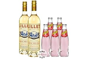 ‎LILLET Lillet Wild Berry Set: 2 x Lillet Blanc (17% Vol, 0,75 L) + 5 x Schweppes Wild Berry (0,2 L, inkl. 0,50€ Pfand)