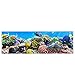 Produktbild Leinwandbild 145x45 cm PREMIUM Leinwand Bild - Wandbild Kunstdruck Wanddeko Wand Canvas - UNDERWATER REEF - Aquarium Korallen Unterwasser Meer Fische Riff Korallenriff - no. 105