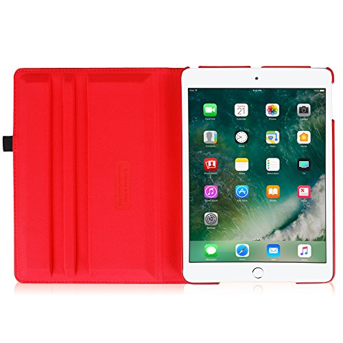 Fintie iPad 9.7 Zoll 2017 / iPad Air Hülle – 360 Grad Rotierend Stand Smart Cover Case Schutzhülle Tasche mit Auto Schlaf / Wach Funktion für Apple iPad 2017 Neue Modell / iPad Air 2013 Modell (Nicht geeignet für iPad Air 2), Rot - 9