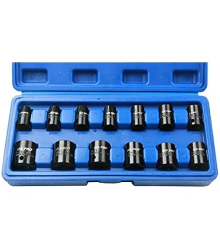 US PRO B1680 - Set Di 10 Bussole Metriche, 3/8", 10-24 Mm - Foto 8