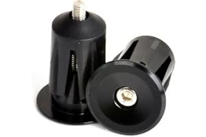 DIFLAX Bouchons d'Extrémité de Poignées, Accessoire Vélo VTT, Antidérapant et Protection, Pour Guidon Route Mountain Bike (Noir)