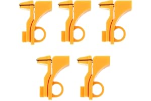 Angoily Lot De 5 Boucles De Verrouillage De SéCurité Pour Disjoncteur, Circuit Breaker Safety Locking 3.6X2.8X1.8Cm Accessoire SéCuritaire Pour Maintenance Rapide Et Protection ÉLectrique Accessoires