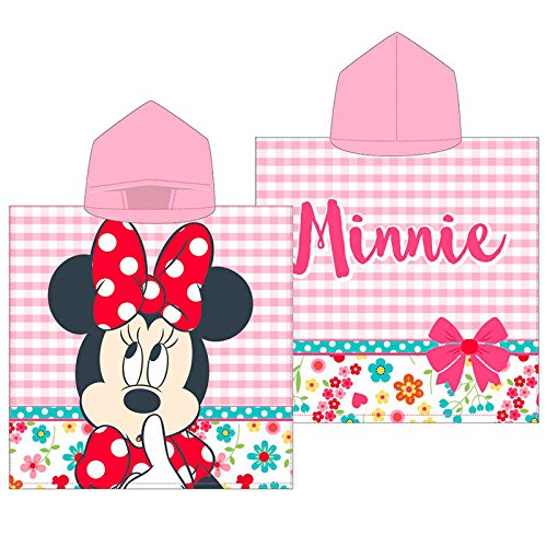 Poncho Badetuch Minnie Disney flowers Baumwolle