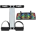 SUREFIT Tummy Trimmer with Push Up Board | Ultimate Home Workout Equipment for Core Strength | Ideal for Men & Women
