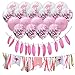 Produktbild Hawaii Party-Luftballon- und Federbanner, 27 Stück, rosa Flamingo Bunte Punkte Ballons mit rundem Konfetti für Hawaii-Party, Geburtstag, Hochzeit, Zuhause Rose