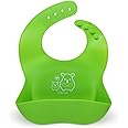 a baby cherry - Baby Bibs | Bib For Baby | Comfortable Soft, Durable, Easy Wipe, Waterproof, Adjustable Neckline Buttons | Silicone Bib for Feeding Infants and Toddlers (6M to 5Y) Set of 1