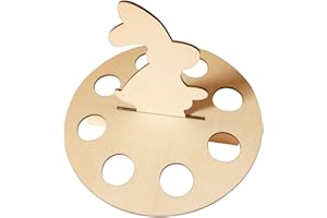 BESTOYARD Holz Ostereier Ständer Ostern Tischschmuck für Zuhause Party Geschäft （Kaninchen）