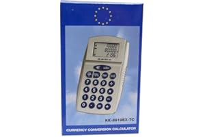 BVC Calculadora Kk-8919 3 Pantallas Conversor Euro (14x8 cm)