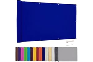 Lingle888 Privacy Screen for Backyard Deck Patio Balcony Fence Porch Sun Shade PVC UV Protection Sun Wind 8 Days Delivered 14 Colors 20 Sizes 420D(Sapphire,1x4m)