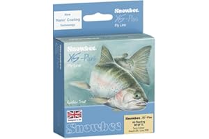 Snowbee XS‑Plus Twin Colour Floating Fly Line, 90 ft, Ivory and Blue, Nano-Coated, WF3–WF8, with Visual Loading Point for Precision Casting and Line Control