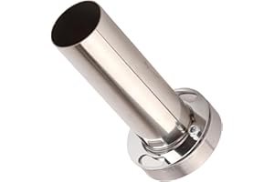Qiilu Universal Adjustable Round Exhaust Muffler Tip Removable Sound Silencer (3.5 inch)