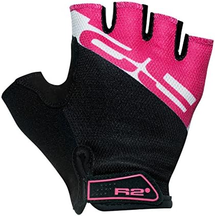 Cycling Pro Gel Half Finger Gloves/Cycling Bike Racing Sport Gloves R2 Enduro by Relax®/ATR34 (Black-Pink ATR34E, M)
