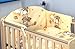 5 PCS BABY BEDDING SET TO FIT COT & COT BED PILLOW DUVET BUMPER (to fit cot bed size 140x70cm, Ladders- Cream/Yellow)