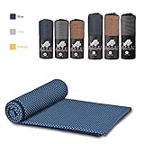 ♻ Ultraleicht und platzsparend - Die Bambushandtücher werden mit einer leicht trocknenden Handytasche und Karabinerhaken geliefert, damit die Handtücher kompakt verpackt, aufbewahrt und in Ihrem Rucksack oder in einem anderen Handgepäck transportiert werden können.