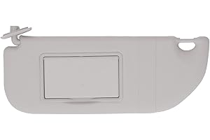LEAPITURE Visera para el Sol del Lado del Conductor, Visera Izquierda 98056713DS, 98038433DS Parasol antideslumbrante de Repuesto en Color Gris, Accesorios para Coche Compatible con citroën c3 301
