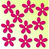 10 Aufkleber Blumen AA030 Fensterbilder Fliesenaufkleber Wandaufkleber Badezimmer Dekoration Gestalten Sie Ihre Flächen mit diesen wunderschönen Stickern Größe 6 cm oder 12 cm Durchmesser
