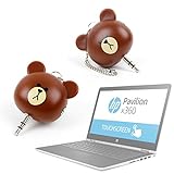 DURAGADGET Fantástico divisor de auriculares con forma de osito para Portátil Asus K540LA XX659T / Chuwi LapBook 12.3 / HP 14 bs036ng , HP 15 bs030n , HP OMEN 15-ce002ns , HP Pavillion 15 cc508ns