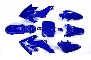 XLJOY Blue Fairing Plastic Fender Kit for SDG SSR Piranha Chinese CRF50 XR50 50cc 70cc 90cc 110cc 125cc 140cc 150cc 160cc Dirt Pit Bike