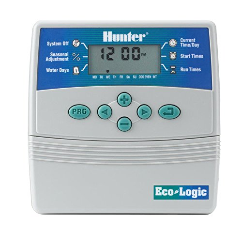 Hunter Eco Logic ELC-401i Programador para interior de 4 estaciones, 230 VCA