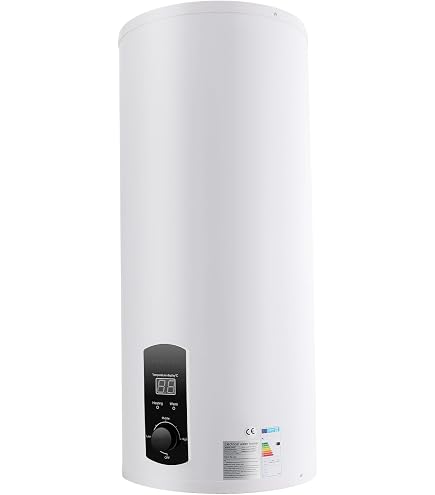 DAOHHFO Réservoir d'eau chaude électrique 220 V (30 L, protection contre les fuites, douche pratique, affichage de la température, 25-75 °C) - 2000 W, chauffe-eau pour réservoir, chauffe-eau