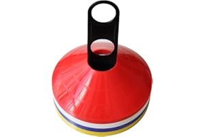 Boje Sport Lot de 40 disques de délimitation (10 pièces par Couleur: Blanc, Bleu, Jaune, Rouge)