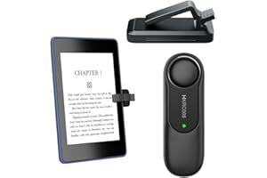 Hogance Mando a Distancia RF Universal Pasapáginas para Kindles eReaders, Turner de Página Inalámbrica para iPad Tabletas Lectura de eBooks, Accesorios para la Lectura de Kindles, HKRC005, Negro