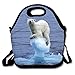 Produktbild Men Women Teens Food Lunch Tote Lightweight Polar Bear 3D Animal Prints For Kids And Adults Picnic Travel Portable Reusable Handbag Bags Boxes Lunchbox Outdoor Totes