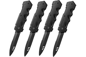 FiveMileBro Couteaux Rétractables, Poignards Disparaissants, Couteau Astuce en Plastique, Accessoires de Tours de Magie de Farce Halloween Poisson d'Avril (4)