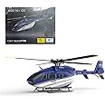 Spicyfy RC Helicopters for Adults, 2.4G 4CH 3D Stunt Remote Control C187 EC-135 Airbus Helicopter Aviation Aircraft Model, Outdoor RC Plane Gifts for Boys and Girls (RTF Version)