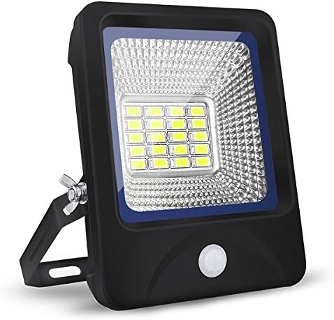 10W LED Flood Lights, ProGreen Motion Sensor Security Lights IP66 Waterproof 120 Degree Beam Angle PIR Floodlight, 1000lumen LED Outdoor Lighting with Plug, Ideal for Garden Car park Hotel and Forecourt