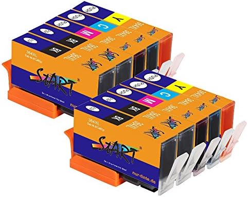 Start - Compatible Ink Cartridges HP 364XL, 4 Colors (4 Black, 2 Cyan, 2 Magenta, 2 Yellow) Maximum capacity for HP Photosmart 5510 5511 5512 5514 5515 5520 5522 5524 6510 6520 6512 6515 7510 7520 7515 B8550 B8558 C5370 C5373 C5324 C6388 etc.