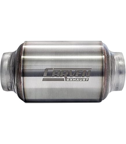 Flowmaster 815425S Outlaw Race - Marmitta Compatta In Acciaio Inox, Ingresso/uscita Centrale 2,5", Sound Aggressivo