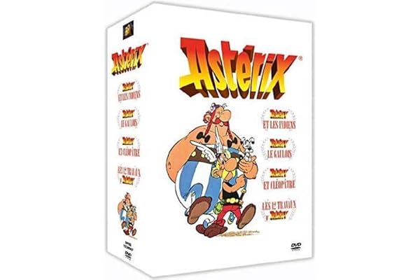 Asterix - Coffret 4 DVD : Asterix le gaulois, Asterix & cleopatre, Asterix et les indiens, Les 12 travaux d'Asterix
