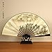 Produktbild LUOSHUI 10 Zoll Herren-Fan-Seidennudel-Faltung Faltfächer männliche Wind-Antiquitäten-Flattfächer Customization Jiangnan Sendra