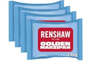 Renshaw Golden Marzipan - Yellow, 2.5 kg, Pack of 4 (Total 10 kg)