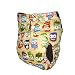 Reusable Cloth Nappy | Deluxe DOUBLE GUSSET Bamboo CHARCOAL Birth to Potty Pocket Nappies | 20 DIFFERENT DESIGNS | Popper / Snaps, Without Insert - Owls {Kernow Kloth}