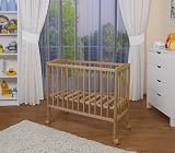 WALDIN Baby Beistellbett komplett mit Ausstattung, natur unbehandelt, 6 Farben wählbar - 4