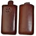 Produktbild Original Suncase Echt Ledertasche (Lasche mit Rückzugfunktion) für Samsung C3560 in braun