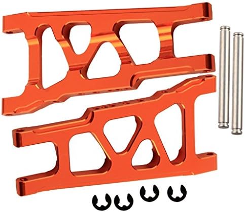 Yiguo 2pcs Aluminum Front / Rear Lower Suspension Arm SLA007 for 1:10 Traxxas Slash 4x4 RC Car Upgrade Parts Orange