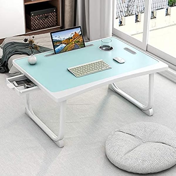 Tarkan Portable Folding Laptop Desk for Bed, Lapdesk with Handle, Drawer,…